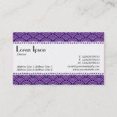 カフェレトロ(うろこ) – 魚の鱗のパターン 名刺 (裏面)