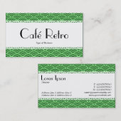 カフェレトロ(うろこ) – 魚の鱗のパターン 名刺 (正面/裏面)