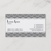 カフェレトロ(うろこ) – 魚の鱗のパターン 名刺 (裏面)