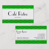 カフェレトロ（うろこ） – 魚の鱗のパターン 名刺 (正面/裏面)