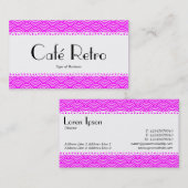 カフェレトロ(うろこ) – 魚の鱗のパターン 名刺 (正面/裏面)