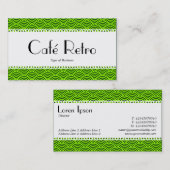 カフェレトロ（うろこ） – 魚の鱗のパターン 名刺 (正面/裏面)