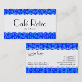 カフェレトロ(うろこ) – 魚の鱗のパターン 名刺 (正面/裏面)