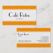 カフェレトロ(うろこ) – 魚の鱗のパターン 名刺 (正面/裏面)