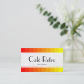 カフェレトロ(Scalloped) – カラー遷移 名刺 (スタンド正面)