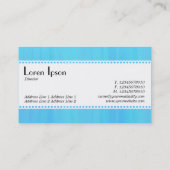 カフェレトロ(Scalloped) – ブルーテクスチ絵を描ャー 名刺 (裏面)