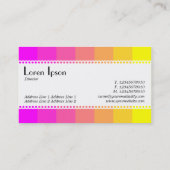 カフェレトロ(Scalloped) – マゼンタからイエロー 名刺 (裏面)