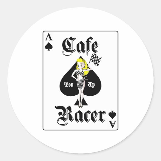 カフェレーサーブロンド ラウンドシール (正面)