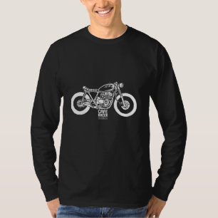 カフェレーサーヴィンテージ自動二輪車 Tシャツ