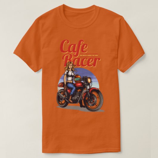 カフェレーサー Tシャツ (デザイン正面)