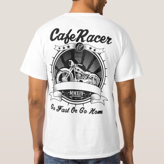 カフェレーサーTシャツ Tシャツ (裏面)