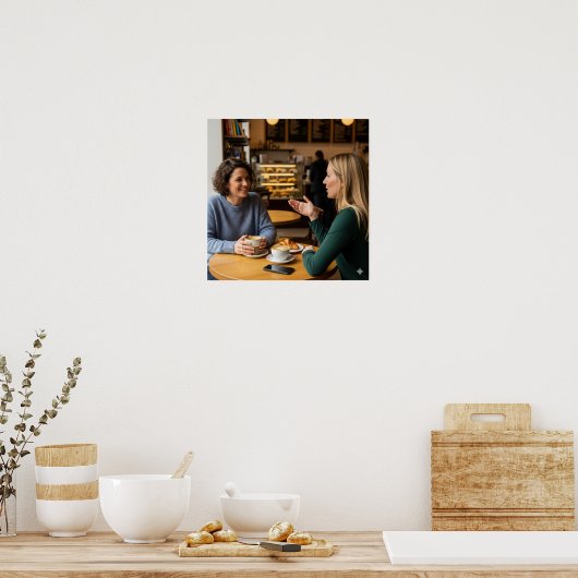 カフェ会話 ポスター (キッチン)