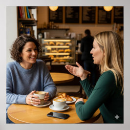 カフェ会話 ポスター