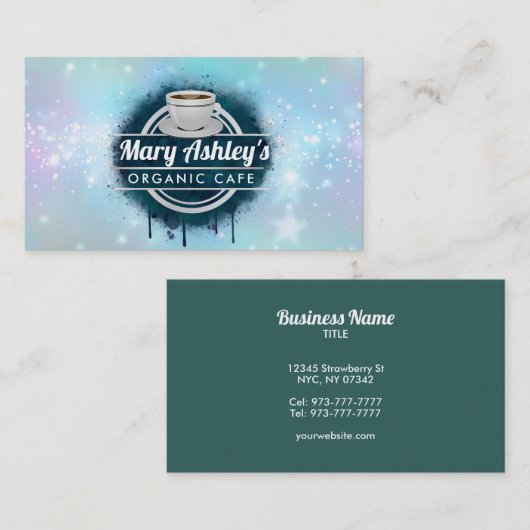 カフェ名刺 名刺 (正面/裏面)
