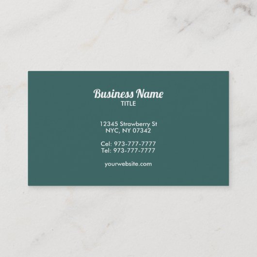 カフェ名刺 名刺 (裏面)