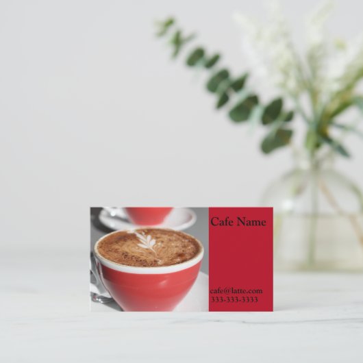 カフェ名刺 名刺 (スタンド正面)
