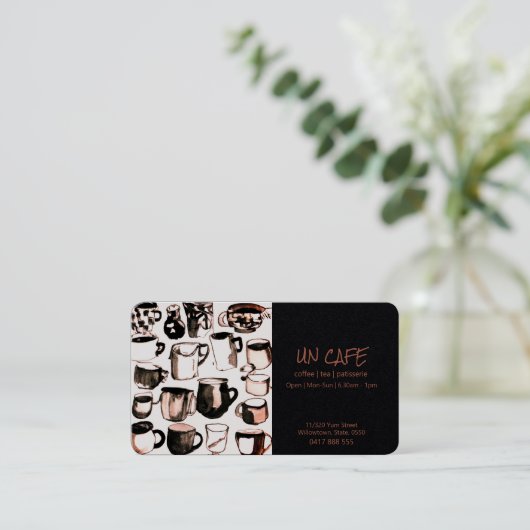 カフェ名刺 名刺 (スタンド正面)