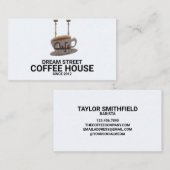 カフェ喫茶店トレンディー名刺 名刺 (正面/裏面)