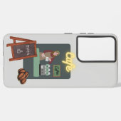 カフェ携帯ケース SAMSUNG GALAXYケース (左側面)