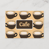 カフェ柄の名刺 名刺 (正面)
