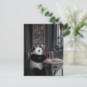 カフェ疑問に思である ポストカード (スタンド正面)