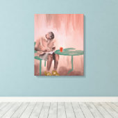 カフェ絵画の キャンバスプリント (インサイチュ (ウッドフロア))