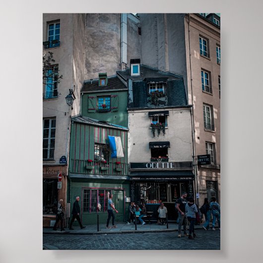 カフェ通りビューズインパリ ポスター (正面)