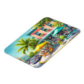 カフェ鍵ウェスト水の色絵を描の マグネット (左側)