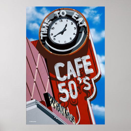 カフェ50's Diner on Historic Route 66ポスター ポスター (正面)
