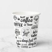 カフェ オリジナル ロゴマーク 紙コップ (裏面)