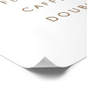 カフェ カフェテリア 価格 メニュー オーダーメイド プリント ポスター (角)