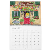 カフェ、カフランスのレンダー カレンダー (1月 2027)