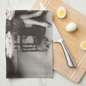 カフェ キッチンタオル (四つ折り)