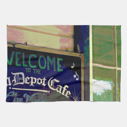 カフェ キッチンタオル (横)