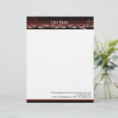 カフェ、コーヒーバーまたは喫茶店のためのレターヘッド レターヘッド (スタンド正面)