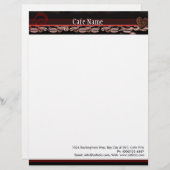 カフェ、コーヒーバーまたは喫茶店のためのレターヘッド レターヘッド (正面/裏面)