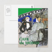 カフェ・ド・モンド ヴィンテージスタイル ポストカード (正面/裏面)