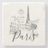カフェ パリス ストーンコースター (正面)
