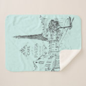 カフェ パリ シェルパ ブランケット (正面(横))