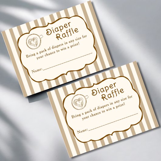 カフェ ベベ フレンチコーヒー おむつくじ 赤ちゃんのお祝い エンクロージャーカード