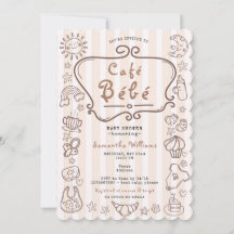 カフェ ベベ フレンチ モダン ジェンダーニュートラル ベイビーシャワー