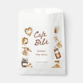 カフェ ベベ ベイビー は コーヒー ブラウン ベイビー シャワー フェイバーバッグ