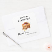 カフェ・ベーカリー小規模企業に感謝のラベル スクエアシール (封筒)