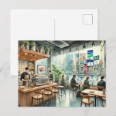 カフェ ポストカード (正面/裏面)