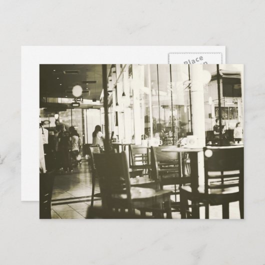 カフェ... ポストカード (正面/裏面)