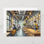 カフェ ポストカード (正面/裏面)
