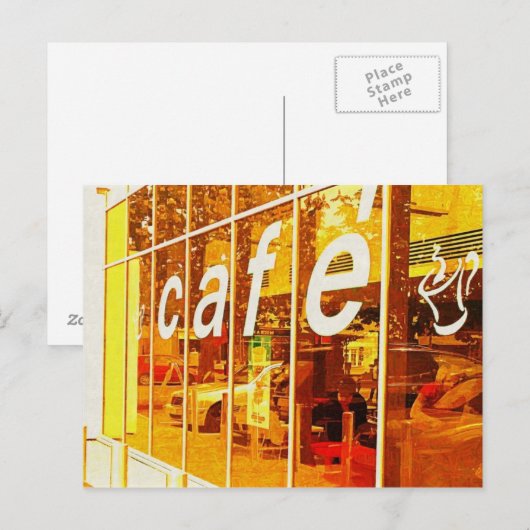 カフェ ライフ ポストカード (正面/裏面)