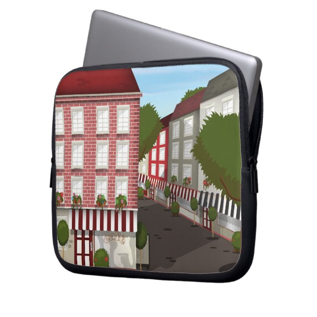 カフェ ラップトップスリーブ (正面左)