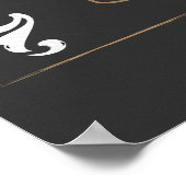 カフェ レトロ ロゴ メニュー ポスター (角)