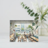 カフェ（台北） ポストカード (スタンド正面)